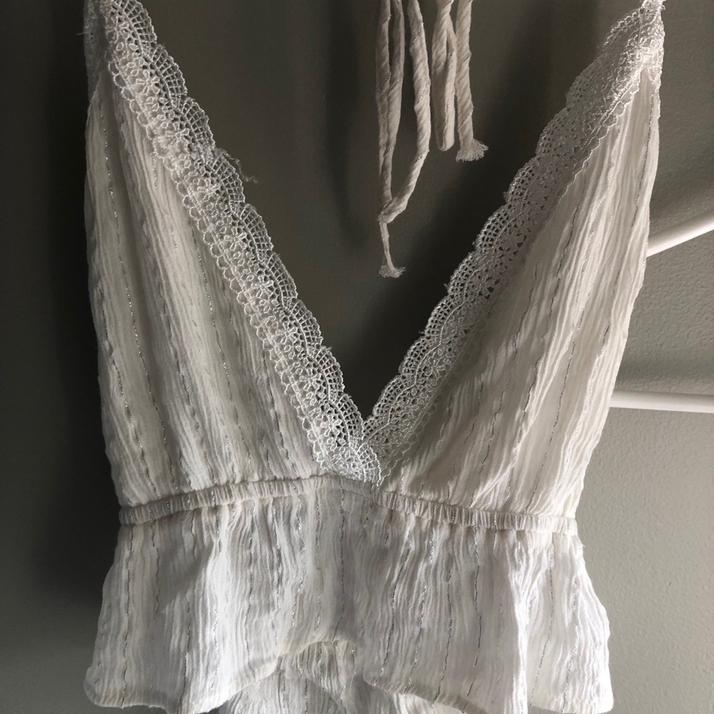 White lace tank top!